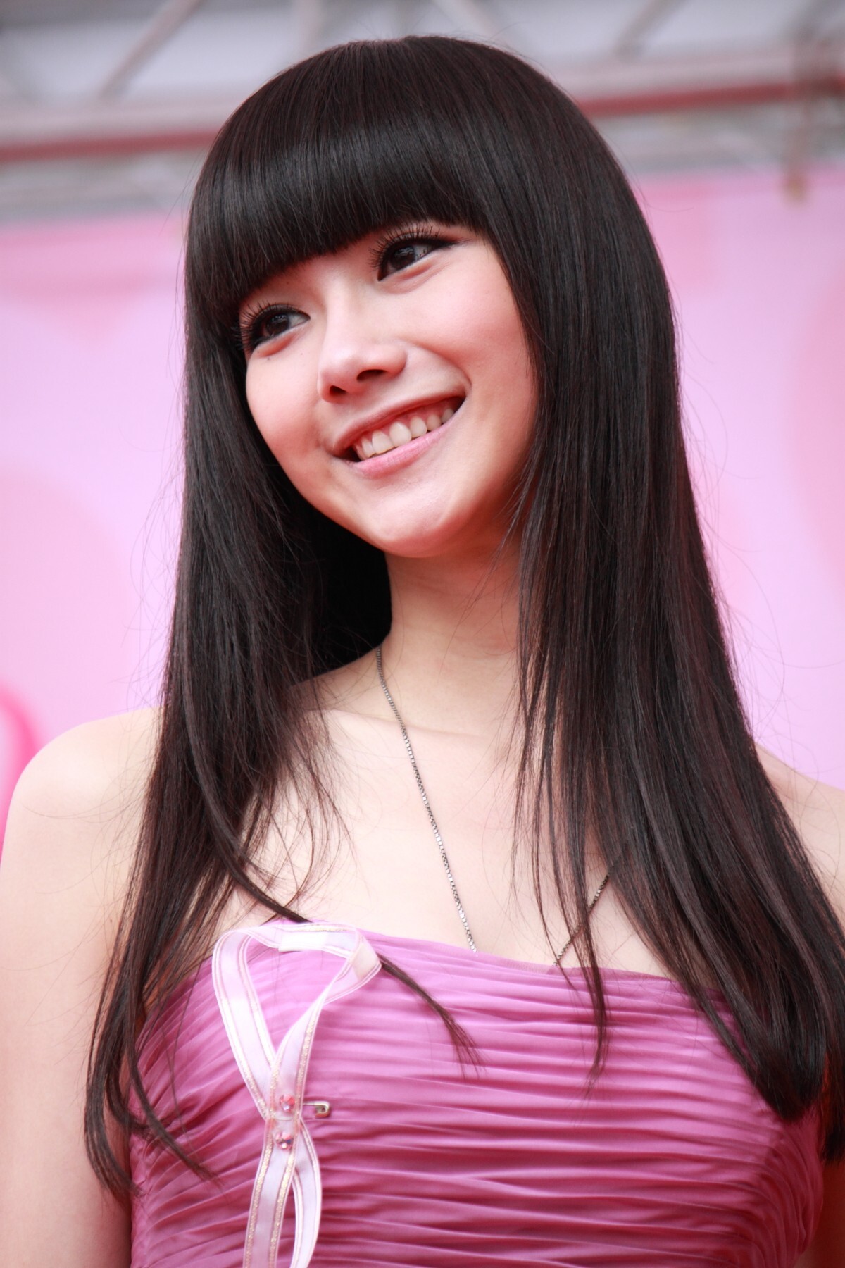 2010邵庭華歌爾粉紅絲帶巡迴記者會 高清美女图片